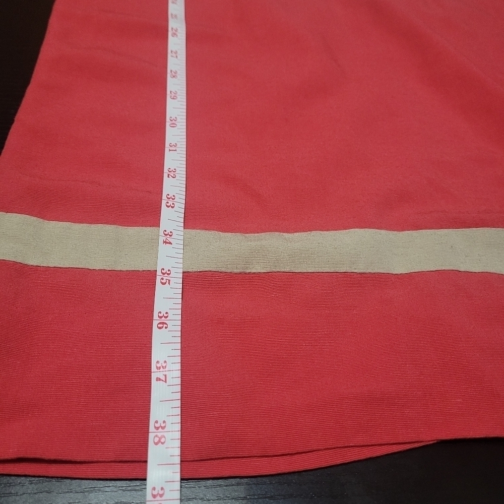VINTAGE Y2K Cleo Petites Linen Blend Sleeveless Red Dress 6P - Picture 7 of 7